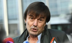 Le ministre de la Transition écologique Nicolas Hulot, le 30 janvier 2018 à Bruxelles