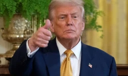 Le président américain Donald Trump à la Maison Blanche, le 22 juillet 2025 à Washington
