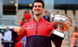 Le Serbe Novak Djokovic,vainqueur de Roland-Garros et de son 23e titre du Grand Chelem, le 11 juin 2023