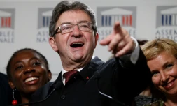 Jean-Luc Mélenchon à l'Assemblée nationale à Paris, le 27 juin 2017