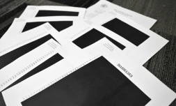 Des documents intégralement caviardées publiés parmi les dossiers de l'enquête sur l'affaire Jeffrey Epstein le 19 décembre 2025