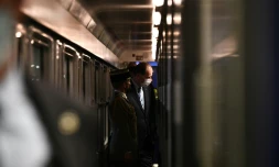 Le premier ministre Jean Castex visite le train de nuit Paris-Nice Ă la gare d'Austerlitz Ă Paris le 20 mai 2021
