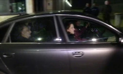 Capture d'écran d'une videao d'AFPTV, de Jacqueline Sauvage à sa sortie de prison le 28 décembre 2016 à Réau