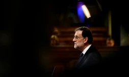 Le conservateur Mariano Rajoy au Congrès, le 27 octobre 2016
