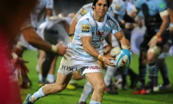 Maxime Machenaud, demi de mêlée du Racing 92, le 29 octobre 2016 face à Bayonne