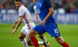 André-Pierre Gignac, le 29 mars 2016 lors du match amical France - Russie au Stade de France