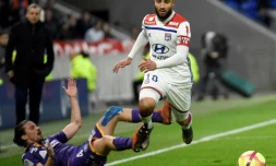 Le milieu de terrain de Lyon Nabil Fekir buteur lors de la victoire à domicile 5-1 sur Toulouse en 27e journée de L1 le 3 mars 2019