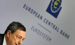 Le président de la Banque centrale européenne, Mario Draghi, le 21 janvier 2016 à Francfort, en Allemagne