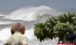 Houle et vent sur le littoral ouest