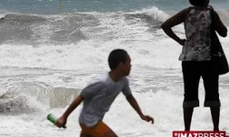 Houle et vent sur le littoral ouest