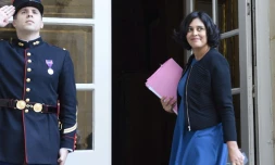 La ministre du Travail Myriam El Khomri le 9 octobre 2015 Ă Paris