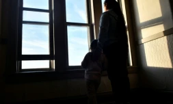 Nina, demandeuse d'asile équatorienne, et sa fille de 4 ans, Ayadana, le 31 janvier 2026 à Minneapolis, dans le Minnesota