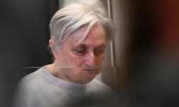 Monique Olivier, l'ex-épouse de Michel Fourniret, devant la cour d'assises des Hauts-de-Seine, à Nanterre, le 28 novembre 2023
