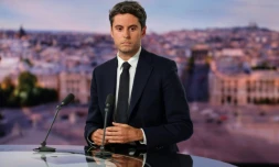 Gabriel Attal sur le plateau du 20H de TF1 lundi soir