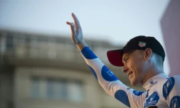 L'Australien Rohan Dennis lors de la 1re étape du Tour d'Espagne le 25 août 2018