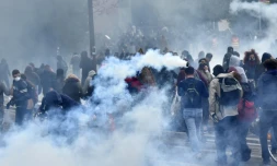 Violences en marge de  la manifestation contre la loi travail le 28 avril 2016 à Nantes