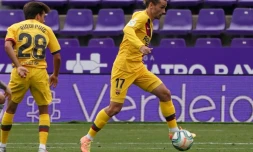 Antoine Griezmann avec le Barça sur la pelouse de Valladolid le 11 juillet 2020