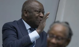 L'ancien président ivoirien Laurent Gbagbo à son arrivée au tribunal de la CPI à La Haye, le 15 janvier 2019