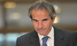 Le directeur général de l'Agence internationale de l'énergie atomique (AIEA), Rafael Grossi, le 7 mai 2024 à Vienne