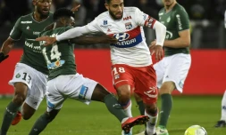 Nabil Fékir avec Lyon lors du derby contre Saint-Etienne, le 5 novembre 2017 à Geoffroy-Guichard 