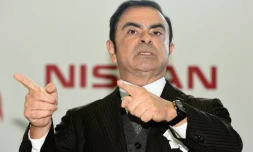Le PDG de Nissan et Renault, Carlos Ghosn à Fukushima au Japon, le 5 avril 2016