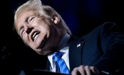 Le président américain Donald Trump à Kansas City aux Etats-Unis, le 24 juillet 2018