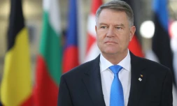 Le président roumain Klaus Werner Iohannis à Bruxelles, le 13 décembre  2018