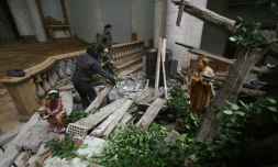 Eglise Saint-Elie à la Vieille Ville d'Alep, en Syrie, le 21 décembre 2016