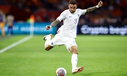 Le défenseur latéral droit français Jonathan Clauss, lors du match contre les Pays-Bas, en qualifications à l'Euro-2024, le 13 octobre 2023 à Amsterdam