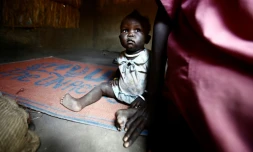 Des réfugiés sus-soudanais à Al-Eligat, au Soudan, le 27 février 2017