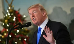 Le président américain Donald Trump à Washington, le 6 décembre 2017