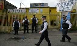 Des policiers à Barking, dans l'est de Londres, le 5 juin 2017