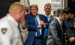 L'ancien président des Etats-Unis Donald Trump à son procÚs au tribunal à New York, le 20 mai 2024