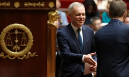 François de Rugy, ex-écologiste passé à la République en marche (REM), élu largement, avec 353 voix, treizième président de l'Assemblée nationale de la Ve République, le 27 juin 2017