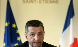 Le maire de Saint-Etienne, Gaël Perdriau, le 29 janvier 2024 à Saint-Etienne, dans la Loire