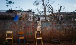 Dans le village de Bouyouni à Mayotte, le 19 décembre 2024