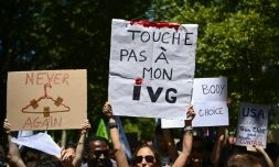 Manifestation à Paris pour défendre le droit à l'avortement, à Paris le 2 juillet 2022