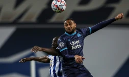 Le défenseur de l'OM Jordan Amavi face au FC Porto, au sade du Dragon le 3 novembre 2020
