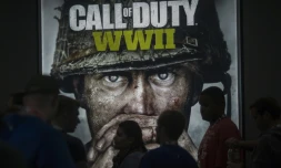 Une démonstration du jeu Call of Duty WWII, à l'ouverture du Electronic Entertainment Expo (E3), à Los Angeles, le 13 juin 2017. 