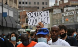 Manifestation contre les expulsions, le 1er septembre 2020 à New York