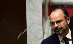 Le Premier ministre Edouard Philippe, le 7 octobre 2019, lors d'un débat sur l'immigration à l'Assemblée nationale