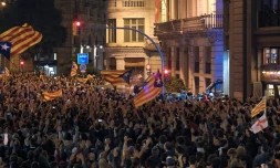 Des militants pro-indépendantistes à Barcelone le 26 octobre 2019