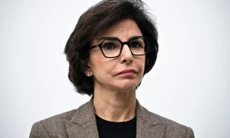 La ministre française de la Culture, Rachida Dati, lors de la présentation du projet Freestyle Villette, à Paris, le 18 mars 2025