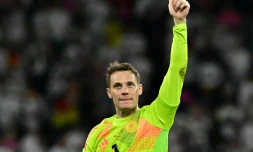 Le gardien de l'équipe d'Allemagne Manuel Neuer après un match contre le Danemark à l'Euro, le 29 juin 2024 à Dortmund