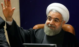 Le président iranien Hassan Rohani, à Téhéran le 21 décembre 2015