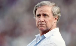 L'ex-sélectionneur Michel Hidalgo, le 21 mai 1989 au stade Vélodrome de Marseille