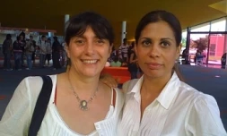 Sylvie Pialat, compagne du cinéaste Maurice Pialat et productrice, et Fabienne Redt, la présidente du Festival du Film de La Réunion
