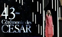 Vanessa Paradis ouvre la 43e cérémonie des César Salle Pleyel à Paris le 2 mars 2018