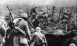 Des soldats français en novembre 1916 à Verdun