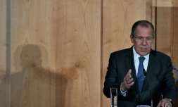 Le ministre russe des Affaires étrangères Sergueï Lavrov à Berlin, le 13 juillet 2017